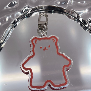 Lindo Llavero de Oso de Peluche Acrílico, Colgante Kawaii de Oso de Peluche, Joyería DIY, Colgante para Bolsos de Mujer y Niños, Regalos para Parejas, Llavero de Oso - Product Image 5