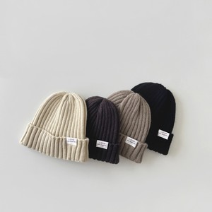 Chapeau en <span class=keywords><strong>laine</strong></span> pour bébé nouveau-né, tout-petit, garçon et fille, style étranger, <span class=keywords><strong>bonnet</strong></span> tricoté chaud uni - Product Image 2