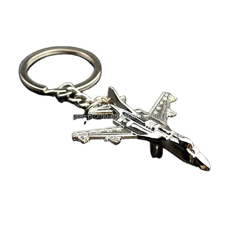 जिंक मिश्र धातु स्मृति चिन्ह उपहार चाबी का गुच्छा मिनी खिलौने प्यारा कस्टम चाबी का गुच्छा लोगो हवाई जहाज धातु विमान चाबी का गुच्छा