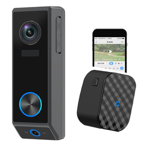 Sonnette connectée avec caméra vidéo, double objectif 5MP, Wi-Fi HD, vision nocturne 190 degrés, étanche IP65, audio bidirectionnel, garantie 2 ans - Product Image 3