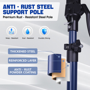 قضيب دعم تلسكوبي قابل للتعديل من 40 إلى 60 سم، أداة يدوية ثالثة للخزائن والجدران الجافة، حمولة قصوى 70 كجم، متاح تصنيع حسب الطلب - Product Image 4