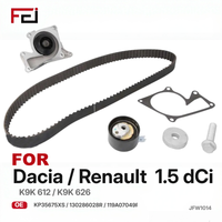 Nouveau Kit de Pompe à Eau et Courroie de Distribution KP35675XS / 1.5 DCi avec Tendeur, Marque FEI, Vente Directe Usine, Ensemble Moteur 119A07049R