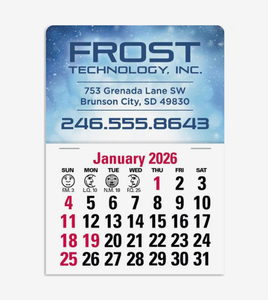 Calendriers muraux promotionnels personnalisés avec logo, autocollants, 2025-2026, cadeau promotionnel en gros - Product Image 1
