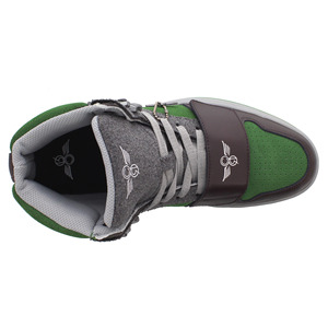 Scarpe da uomo Creative Recreation Cesario Hi Xxi Colore: Verde/Grigio 100% autentiche - Product Image 4