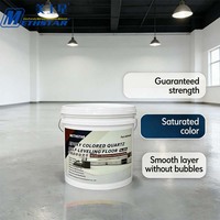 Peinture époxy pour sols en sable coloré, résine époxy auto-nivelante sans joint pour revêtement de sol
