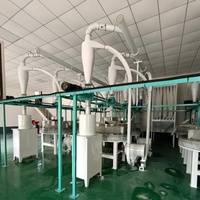 Machine à farine automatique pour maïs et orge, moulin à farine de maïs, machine à farine de blé automatique à moteur diesel