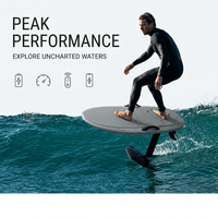 Dernière planche de surf électrique hydrofoil Efoil pour l'exportation B2B, avec deckpad texturé en graphite mat ardoise, pour la navigation, Jetboard Foilboard