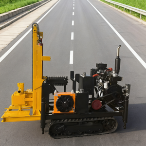 حفارة هيدروليكية زاحفة صغيرة لحفر آبار المياه مناسبة للتكوينات الأرضية الناعمة والصخرية الصلبة - Product Image 2