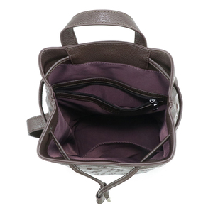 Luxury Quality Men's PU Vegan Leather Customized New Style Sports <b>Backpack</b> with Floral Print Logo - Product Image 6