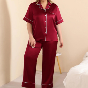 ชุดนอนฤดูหนาวแบบสั่งตัดสำหรับผู้หญิงรูปร่างอวบอิ่ม ผ้าเนื้อนุ่มยืดหยุ่น สีพื้นเรียบง่าย พร้อมตัวเลือกขนาดที่ปรับแต่งได้เพื่อการสวมใส่ที่สบายตลอดคืน - Product Image 2