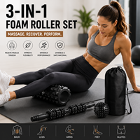 Rouleaux de mousse EVA personnalisés pour le yoga, la relaxation musculaire du dos, couleur personnalisée, massage, creux, durables, fermeté moyenne