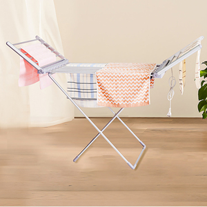 Verstelbare, verwarmde, duurzame, milieuvriendelijke kledingrek van aluminiumlegering, opvouwbaar, voor balkon, kledingwinkel, woonkamer - Product Image 1