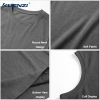 Débardeur pour femme Kuenzi, coupe classique, logo personnalisé, col rond, manches courtes, 100% coton, 210GSM, taille 5X, surdimensionné