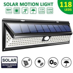 Solar Powered Outdoor Wall <b>Light</b> LED <b>Motion</b> <b>Sensor</b> Waterproof Garden Patio Villa Lighting - Product Image 5