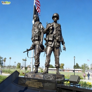 Escultura de Guerrero de Bronce del Memorial de la Guerra de Vietnam para Exteriores - Product Image 5