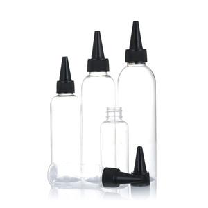 Groothandel 1Oz 2Oz 4Oz 8Oz Plastic Huisdier Wees Haar Olie Nozzle Lijm Squeeze Flessen Met Twist caps Uitdelen Dropper