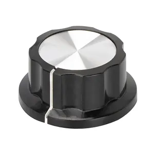 Rotationsknopf Potentiometer-Schraube Bakelite Funkknöpfe Lautstärkeknopf Ton mit 6 mm 6,35 mm Wellenlochdurchmesser