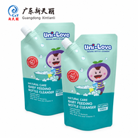 Sachets Doypack imprimés sur mesure avec bec verseur pour liquides, pour emballage de lessive en poudre et d'après-shampoing
