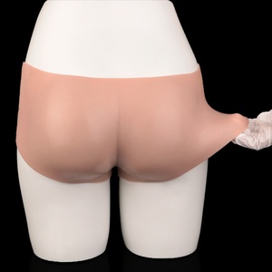 ORALSX Wholesale Silicone Form Penis Enlargement Pants Delay Ejaculation Penis Extender Pants Sex Toys Strapon Penis Sleeve - Product Image 3