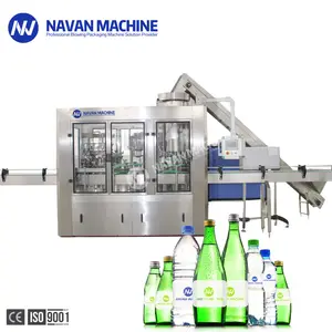 Automatische Glazen Fles Drinkwater Bottellijn Soda Water Mousserende Water Vulmachine