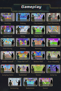 Juego Interactivo Somatosensorial, Juego de Proyección Interactiva, <span class=keywords><strong>Kinect</strong></span> 2.0, Seguimiento de Movimiento Corporal Completo, Control por Gestos Aéreos - Product Image 6
