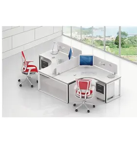 Ekonglong-cubículo de oficina moderno para 2 personas, estación de trabajo, tamaño personalizado, color, diseño de partición de oficina, foto, 2022