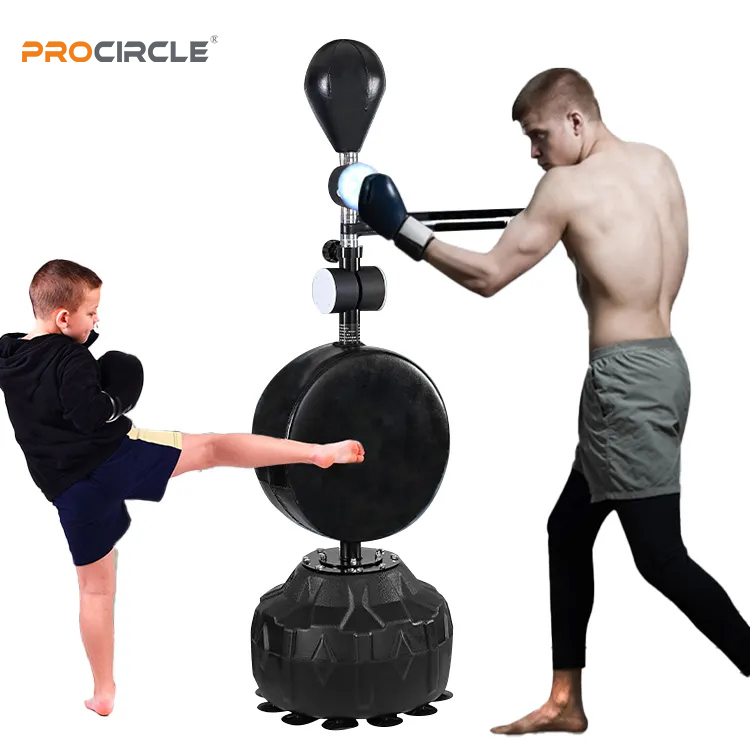 thumbnail image 2 of Dynamic Boxing Training Kit - Adjustable Punching Bag With Spinning Bar & Reflex Ball 2 of 11