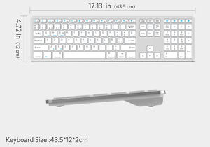 คีย์บอร์ดไร้สายคุณภาพสูงแบบ OEM รูปแบบภาษาสเปน คีย์บอร์ดบลูทูธ Teclado Holografico สำหรับ Macbook - Product Image 2