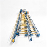 Table de refroidissement pour extrusion d'aluminium 2000T, 77KW, 380V, avec table de dévidage PLC et ligne de convoyage avec tireur pour le marché africain