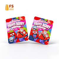 Emballage personnalisé en sachet stand-up avec encoche de déchirement et fermeture éclair pour fruits secs et mélanges de fruits sauvages