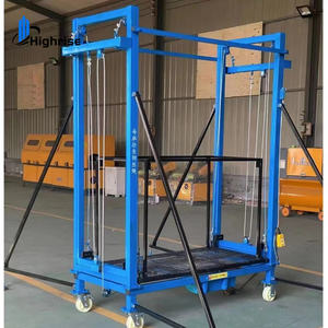 4m 6m <span class=keywords><strong>8m</strong></span> 300kg 500kg katlanır inşaat çalışma merdiveni mobil katlanabilir taşınabilir elektrikli iskele kaldırma platformu - Product Image 4