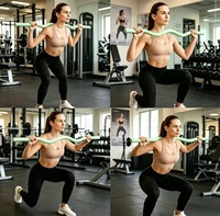 Barre de fitness en silicone multicolore personnalisée pour l'exercice de Pilates et le renforcement musculaire complet du corps