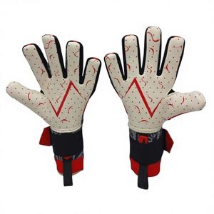Gants de gardien de but en cuir pleine fleur unisexes pour adultes, fabriqués sur mesure par le fabricant, haute qualité, imperméables, avec fermeture réglable - Product Image 1