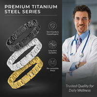Bracelet magnétique en acier inoxydable pour hommes, thérapie magnétique, aimants, énergie positive, soin, bijoux en silicone, bracelet de couple, ions négatifs personnalisés