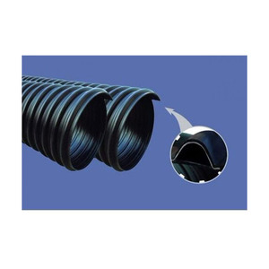 Tuyau ondulé à double paroi renforcé de ceinture en acier HDPE à haute résistance à la corrosion pour la protection des câbles de communication - Product Image 3