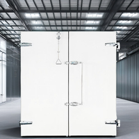 Porte moderne semi-encastrée en alliage d'aluminium à double ouverture, équipée de fils chauffants pour usage en entrepôt