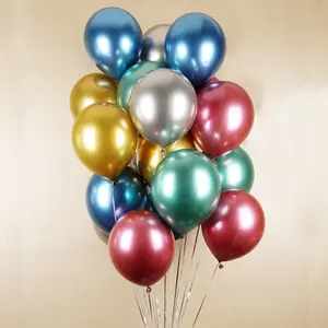 Supplier 12 Inch Pearl Latex Balloons Happy Birthday Party Decorations Wedding Chrome Metal Metallic Balloons