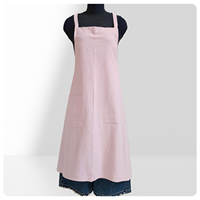 Bavoir en coton et lin réutilisable avec logo personnalisé pour la cuisine, la maison, le salon de manucure, la peinture japonaise