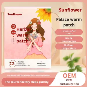 للبيع بالجملة ضمادات عباد الشمس لتسخين الجسم بقع حرارية لإزالة الرطوبة كي الخصر كمادات بقع فم الطفل - Product Image 6