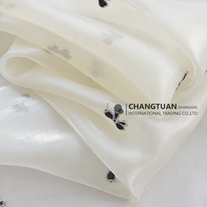 <span class=keywords><strong>Tela</strong></span> líquida de organza bordada con patrón de lazo brillante a la moda, <span class=keywords><strong>tela</strong></span> de organza bordada con purpurina <span class=keywords><strong>para</strong></span> ropa de vestir de mujer - Product Image 6