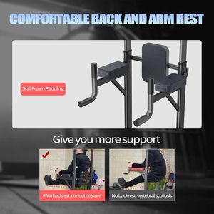 CZFIT Power Tower Dip Station Pull up Bar for Home Gym Station Adjustable Height <b>Strength</b> <b>Training</b> Workout Equipment - Product Image 5
