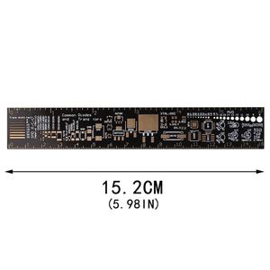 ไม้บรรทัด PCB สําหรับแฟนวิศวกรอิเล็กทรอนิกส์ ไม้บรรทัดอ้างอิง PCB หน่วยบรรจุภัณฑ์ PCB คุณภาพสูง - Product Image 6