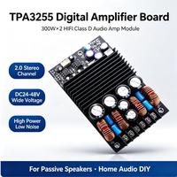 Carte d'amplificateur stéréo HIFI TPA3255, module amplificateur audio numérique de classe D haute puissance 300W*2 DC24-48V pour enceintes passives