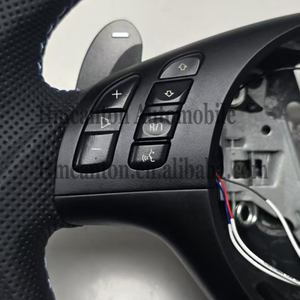 พวงมาลัยหนังแบบใหม่พร้อมไฟ LED สำหรับรถยนต์ BMW E46 M3 - Product Image 2