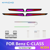 Kit d'éclairage ambiant pour voiture KYNCHO pour Benz Classe C W204, éclairage LED pour voiture, lampe d'éclairage ambiant, éclairage ambiant automobile Symphony