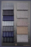 BOOK-9 100% Merino Wool Silk Fiber Four Season Flannel 310GSM 150CM Suit Ready Stock Fabric Combed Wool Raw