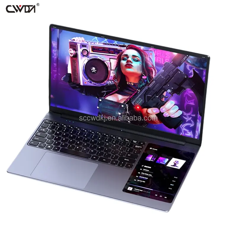 15.6 inch màn hình cảm ứng kép máy tính xách tay Win 11 DDR4 4 lõi 3.40 GHz máy tính SSD sinh viên máy tính xách tay