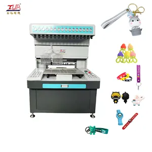 Multi function 3D doll PVC rubber patch making machine dispenser for soft cute cartoon colorful keyring accessories