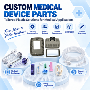 Composants personnalisés moulés par injection pour dispositifs médicaux cliniques, boîtiers, connecteurs, équipement hospitalier - Product Image 1