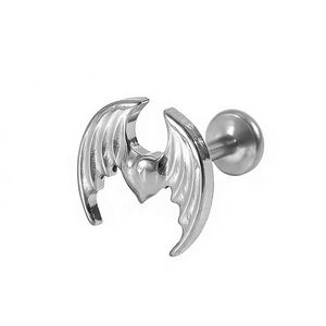 Vente en gros de bijoux de piercing en titane G23 implanté, à filetage interne, forme plate, pour labret, hélix et cartilage - Product Image 6